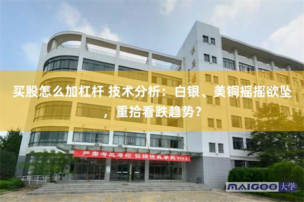买股怎么加杠杆 技术分析：白银、美铜摇摇欲坠，重拾看跌趋势？