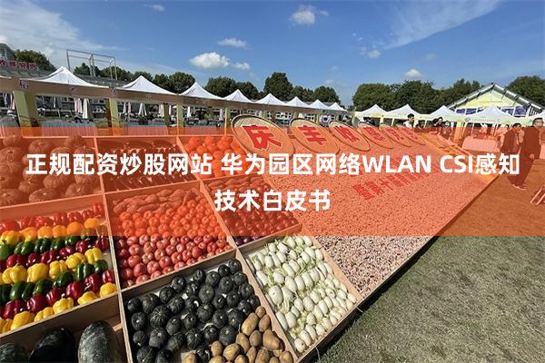正规配资炒股网站 华为园区网络WLAN CSI感知技术白皮书